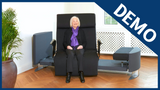 A demonstration of the ChairBed's functions.