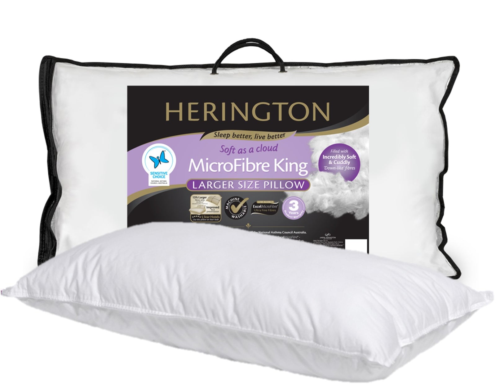 microfiber filled pillows