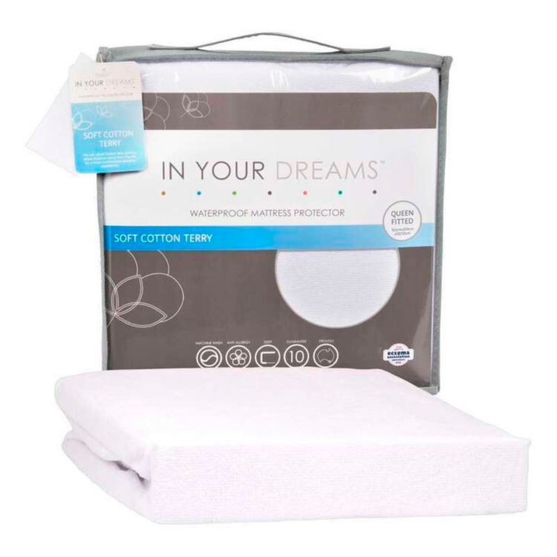 In Your Dreams Soft Cotton Terry Waterproof Mattress Protector